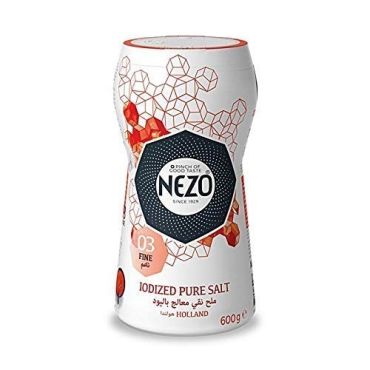 Nezo Red Iodized Salt, 600Gm, 12 Pieces Per Carton